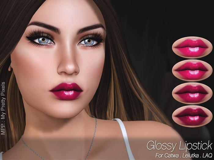 - MPP - Glossy Lipsticks - Pink - Catwa Lelutka LAQ