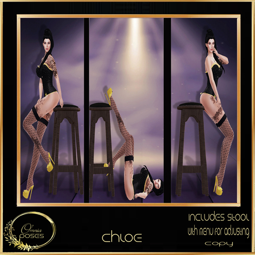 Omnia Chloe Stool Poses