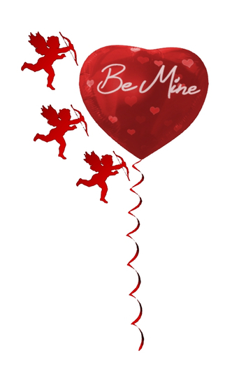 Valentine Heart  Balloon and cupid version 7