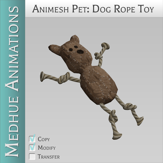 Medhue Puppy Rope Toy - Patched