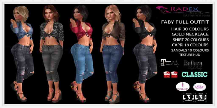RADEX Mesh Faby All Colours Full Outfit