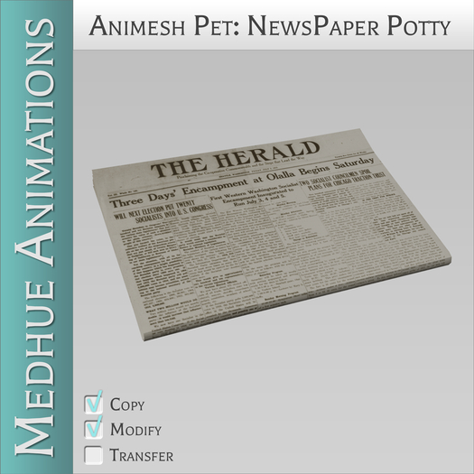 Medhue Newspaper Potty