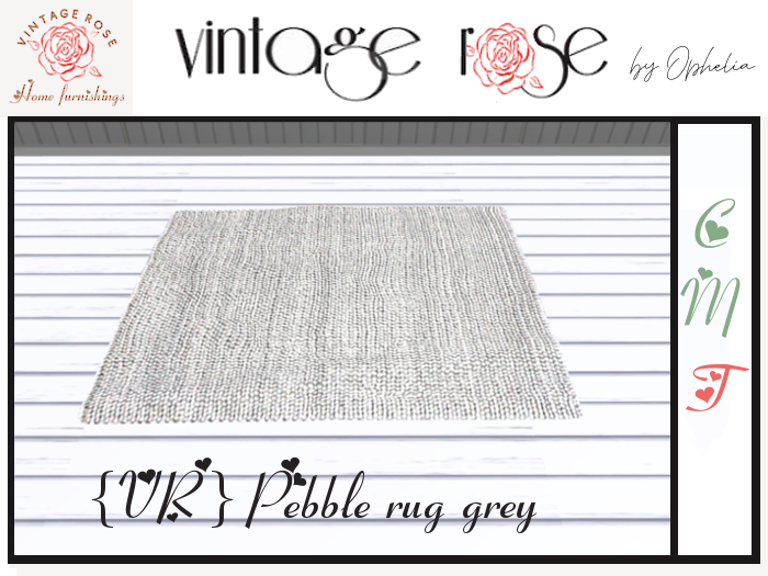 {VR} Pebble rug grey