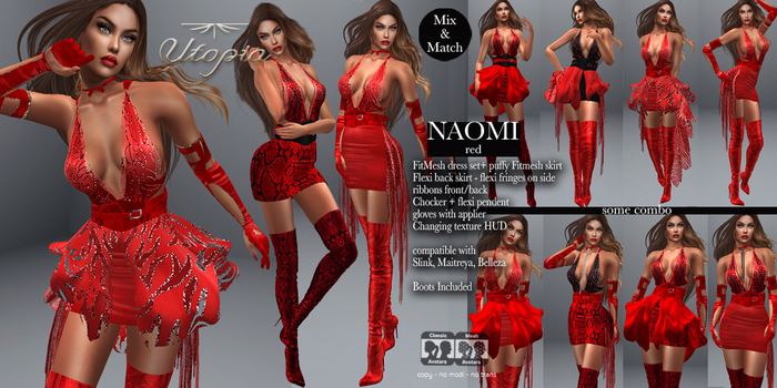 Utopia Naomi red
