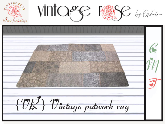 {VR} Vintage patchwork rug