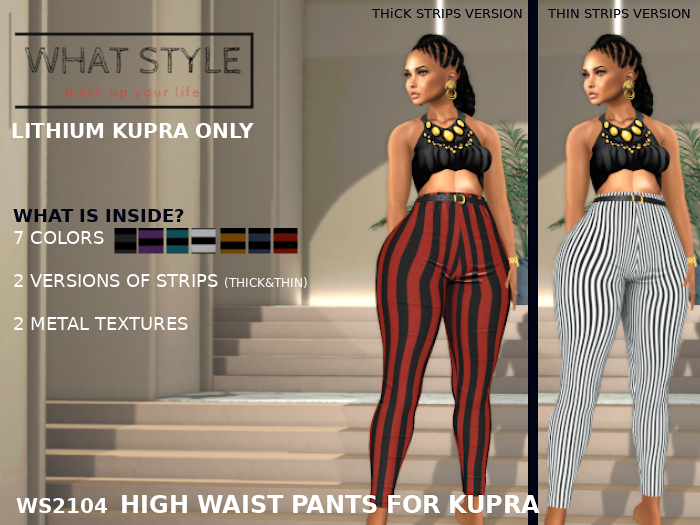 WHAT STYLE? - WS2104 HIGH WAIST PANTS FOR KUPRA