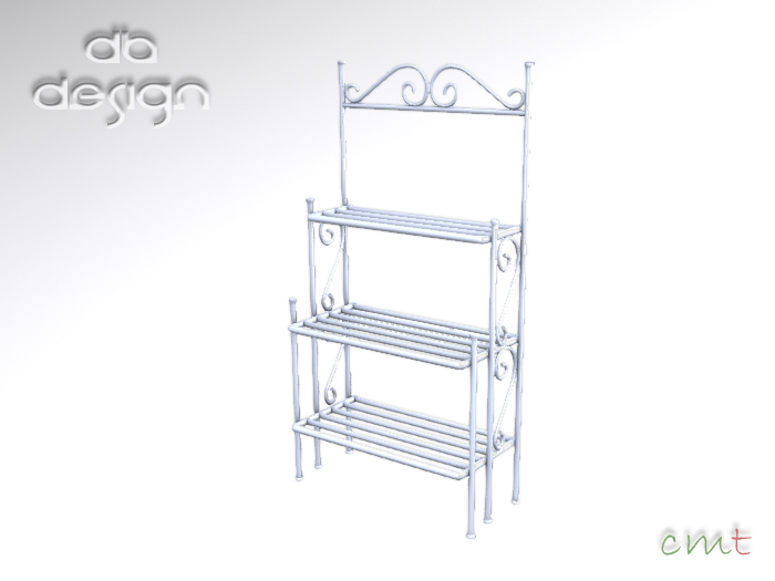 ::db:: Mesh Bathroom Floor Rack White