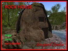 Rock House - A Fantasy Home inside a Boulder (Resizable)