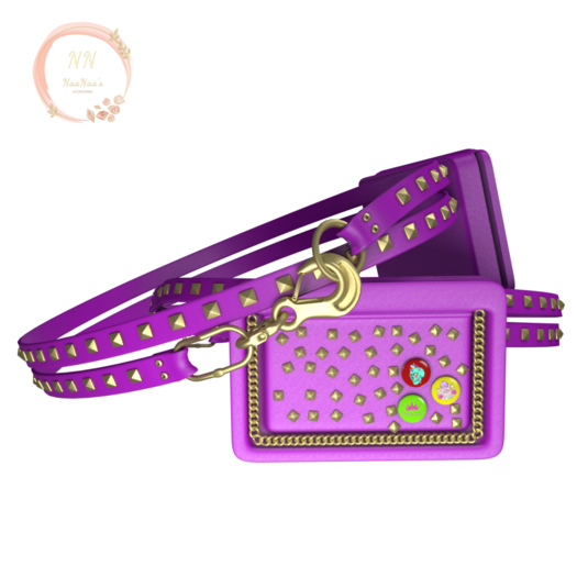 NaaNaa's Manja Garters & Purse [Purple]