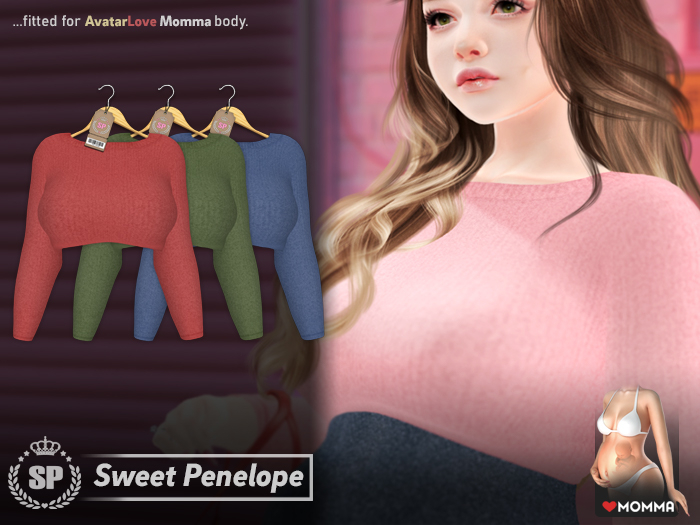 [*SP*] Fuzzy Knit Sweater (Primary) for Love Momma Body