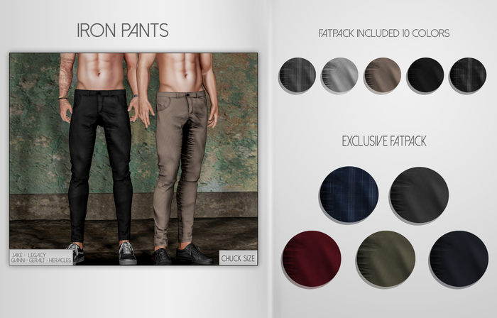 CHUCK'S IRON PANTS FATPACK