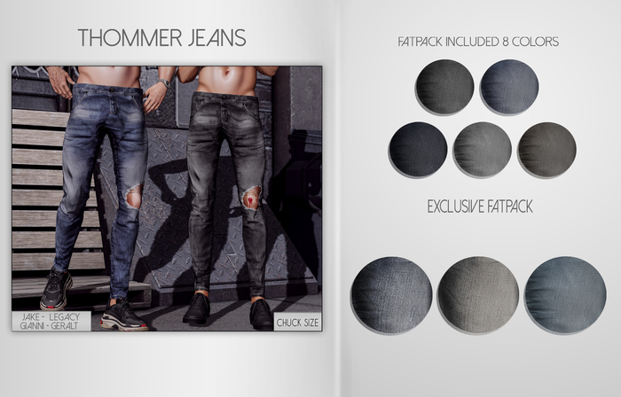 CHUCK'S THOMMER JEANS "FATPACK"