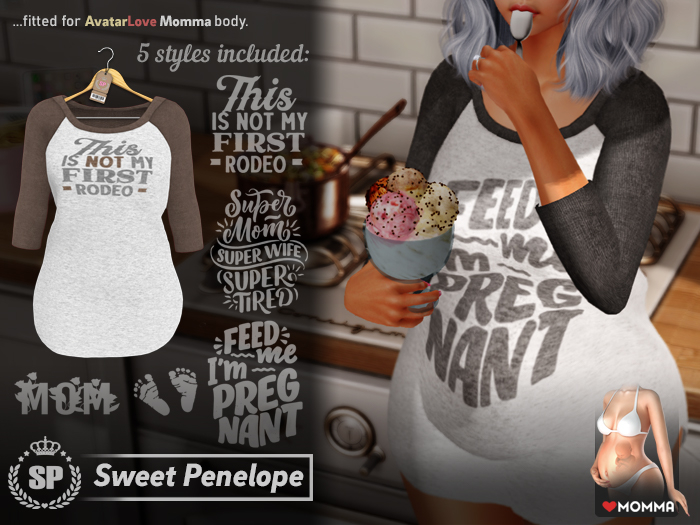 [*SP*] Quote Jersey (Brown) for Love Momma Body