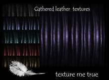  Gathered leather textures