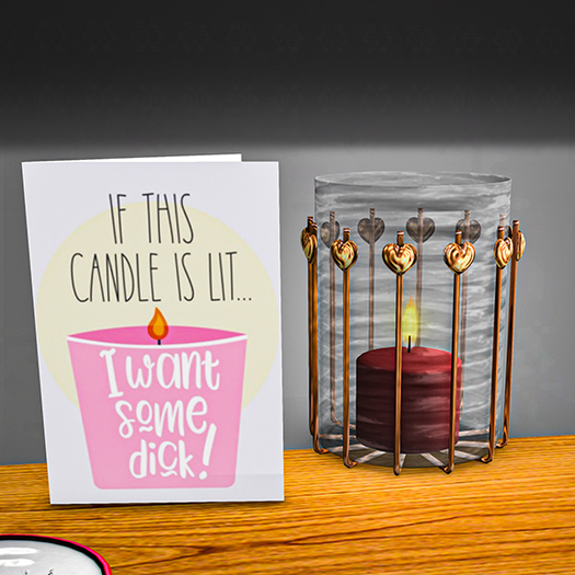 [high v.] lit valentine