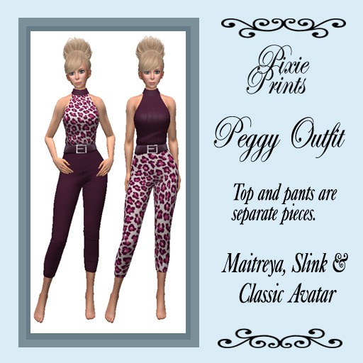 Pixie Prints Peggy Outfit - Wine