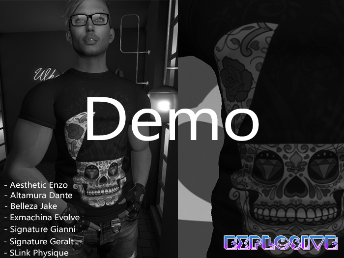 EXPLOSIVE T-Shirt skull - Demo