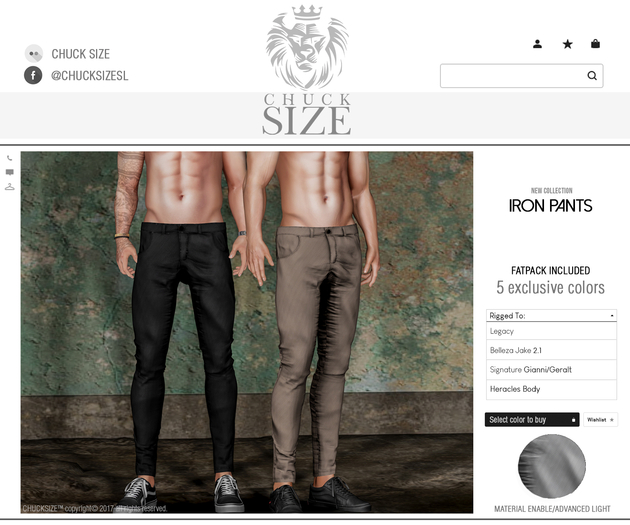 CHUCK'S IRON PANTS WHITE