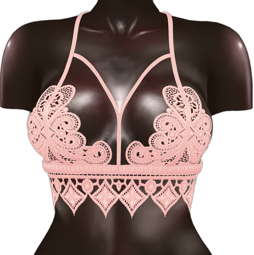 Kaithleen's Embroidery Top - Peach