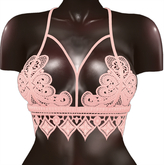 Kaithleen's Embroidery Top - Peach