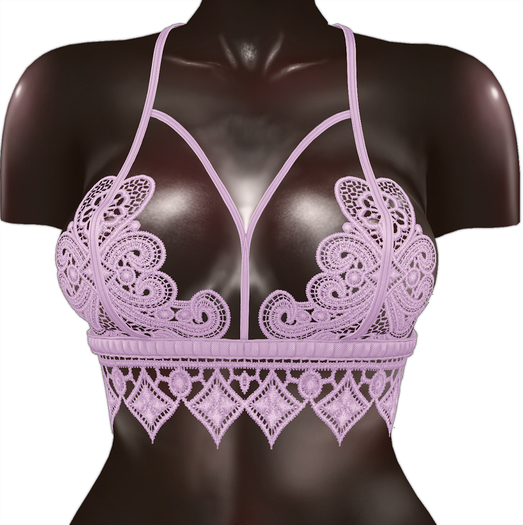 Kaithleen's Embroidery Top - Lavender