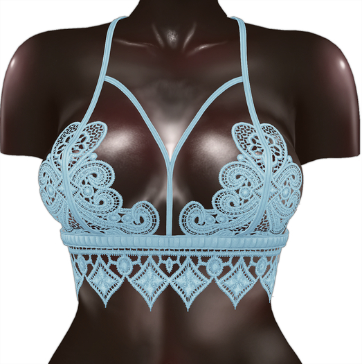 Kaithleen's Embroidery Top - Blue