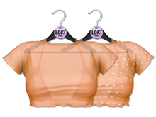 Loki - Ashley Ruffle Tee & Bra - Cream