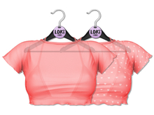 Loki - Ashley Ruffle Tee & Bra - Peach
