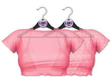 Loki - Ashley Ruffle Tee & Bra - Pink