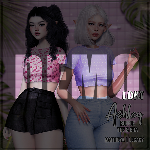 Loki - Ashley Ruffle Tee & Bra - DEMO