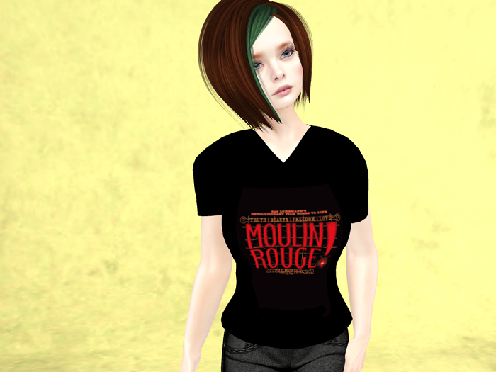 Cinema-Moulin Rouge-Ladies V-neck T-shirt