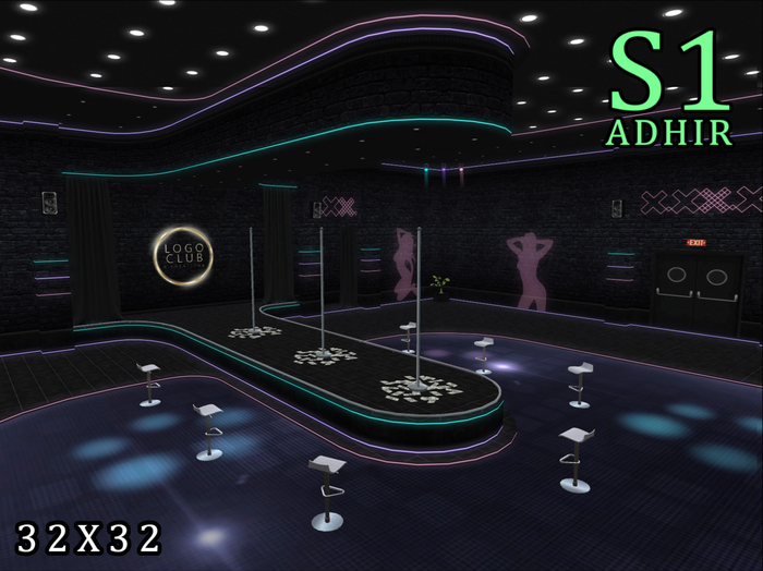 S1 - [Purple-Pink-Teal] - Dancers Night Club - [ADHIR]- BOX