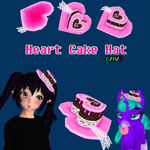 Heart Cake Hat