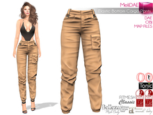 Dae, Obj, FBX, And Texture Files Elastic Bottom Cargo Pants | Maitreya Slink Belleza Tonic Ocacin Classic Avatars