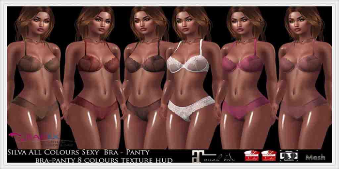 RADEX F 103 Mesh Silva All Colours Sexy  Bra - Panty