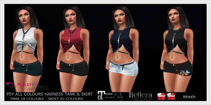 RADEX F 103 Mesh Psy All Colours Harness Tank & Skirt