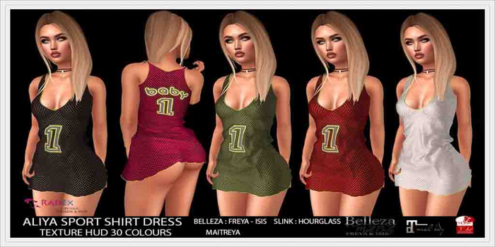 RADEX F 103 Mesh Aliya All Colours  Sport Shirt Dress