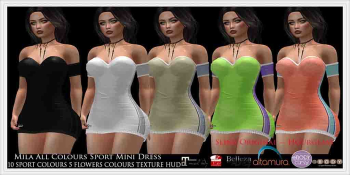 RADEX F 102 Mesh Mila All Colours Sport Mini Dress