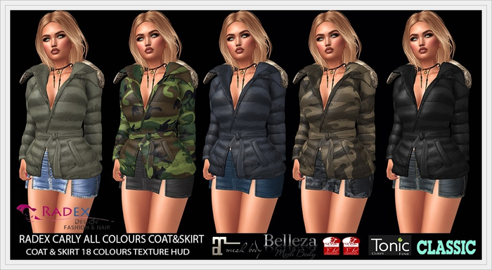 RADEX F 102 Mesh Carly All Colours Coat & Skirt