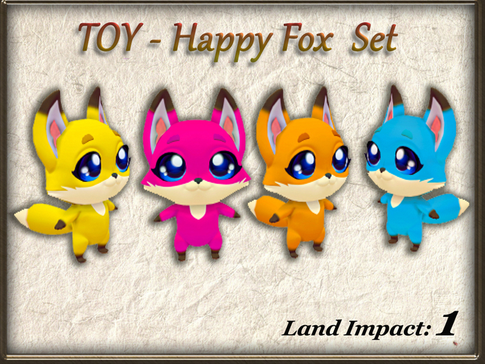 TOY - Happy Fox  Set (1 Li) Full Perm