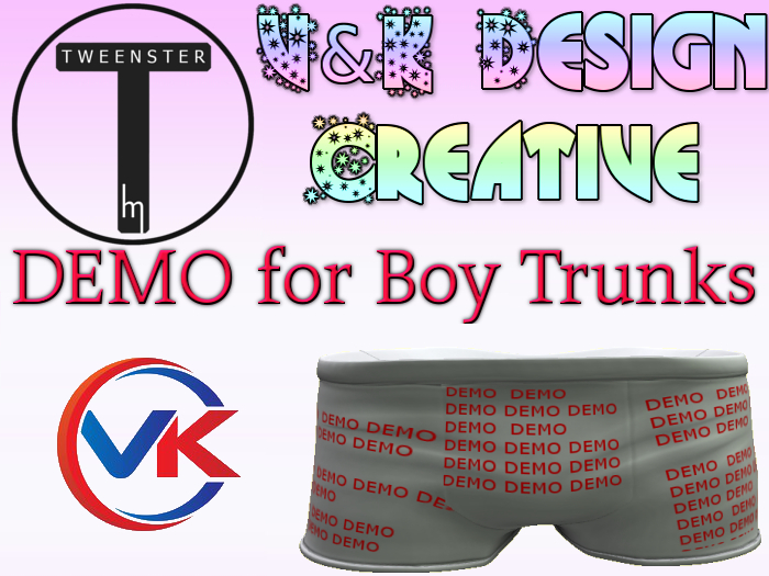V&K Design Tweenster Boy Trunks Only DEMO