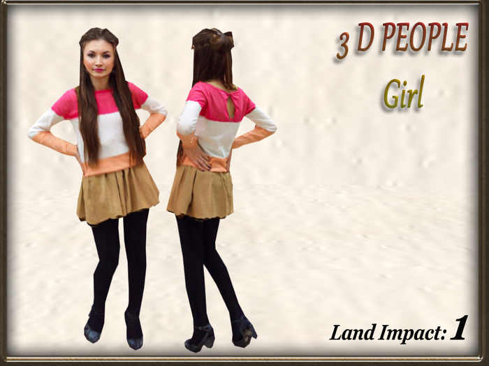 3 D PEOPLE - Girl (1 Li) Full Perm