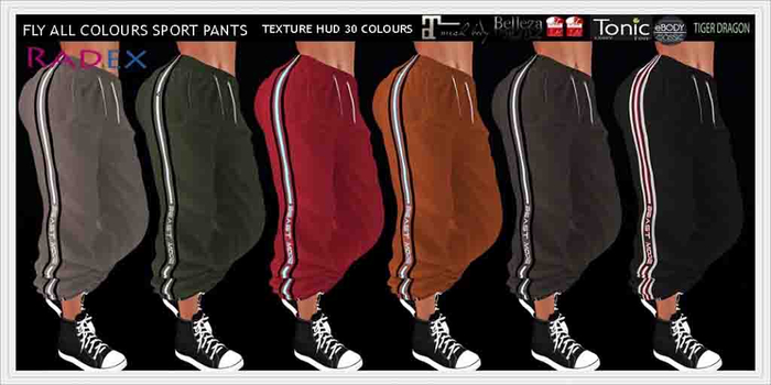 RADEX R-4 Mesh Fly All Colours Sport Pants