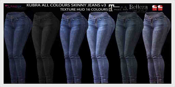 RADEX R-4 Mesh Kubra All Colours Skinny Jeans v3