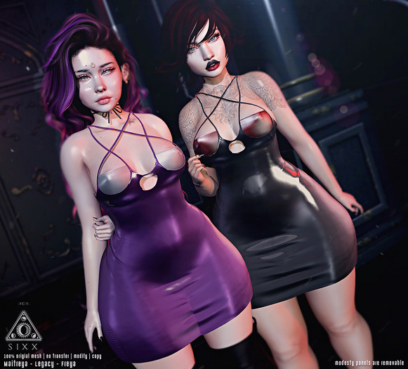 - sixx - Devilish Dress - {FATPACK}