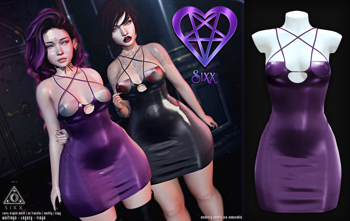- sixx - Devilish Dress - Lavender
