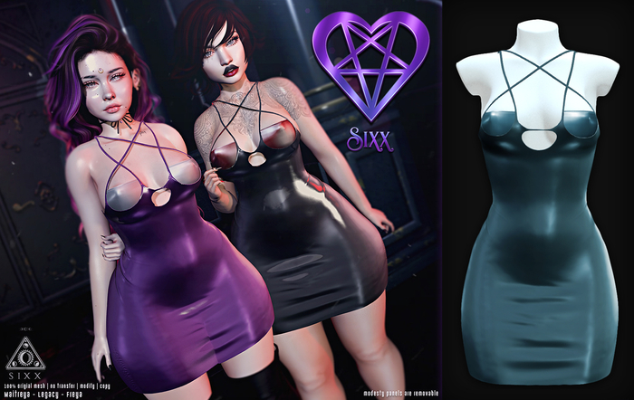 - sixx - Devilish Dress - Light Blue