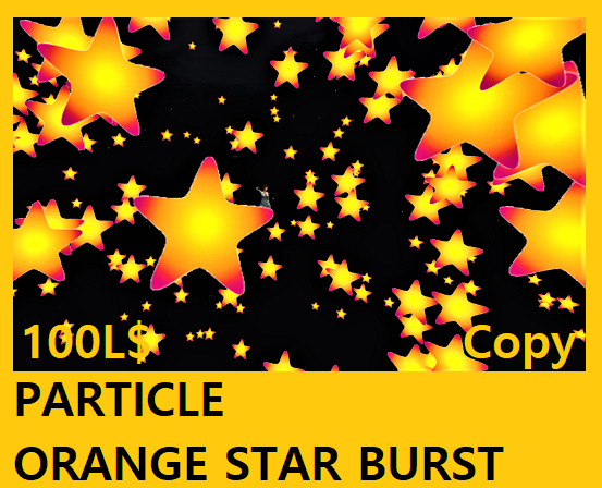 PARTICLE ORANGE STAR BURST