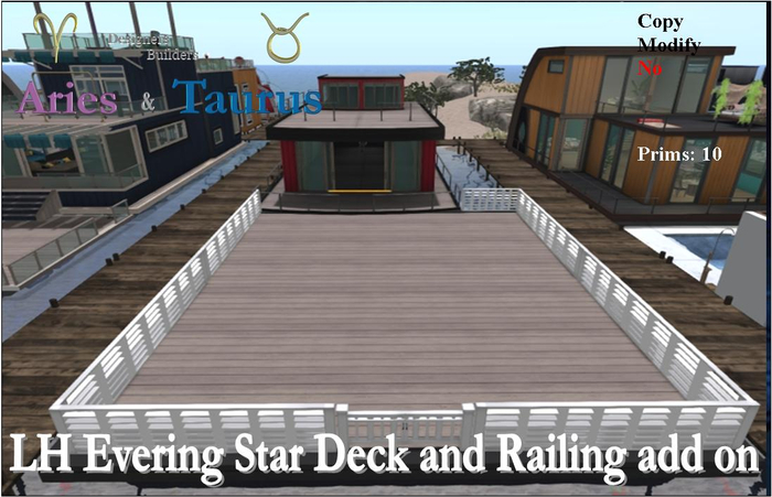 AT * LH Evering Star 16 X 64  Deck and Railing  Box * Aries & Taurus *