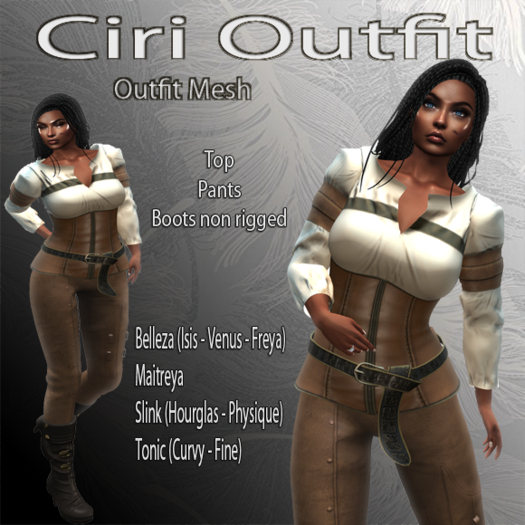 G&M Ciri Outfit Mesh